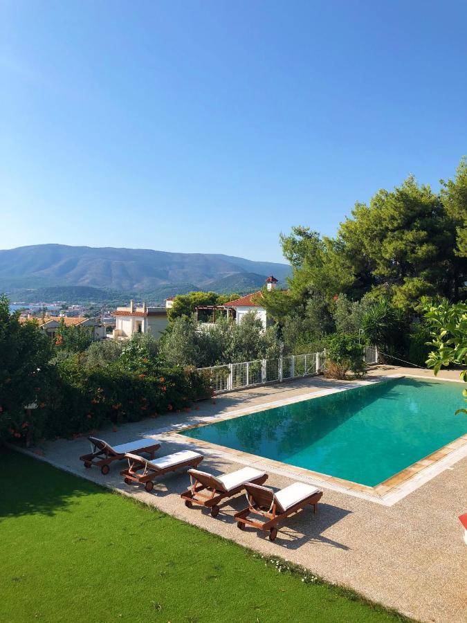The House Of Gratitude - Poolside Retreat Villa Loutra Oraias Elenis Luaran gambar