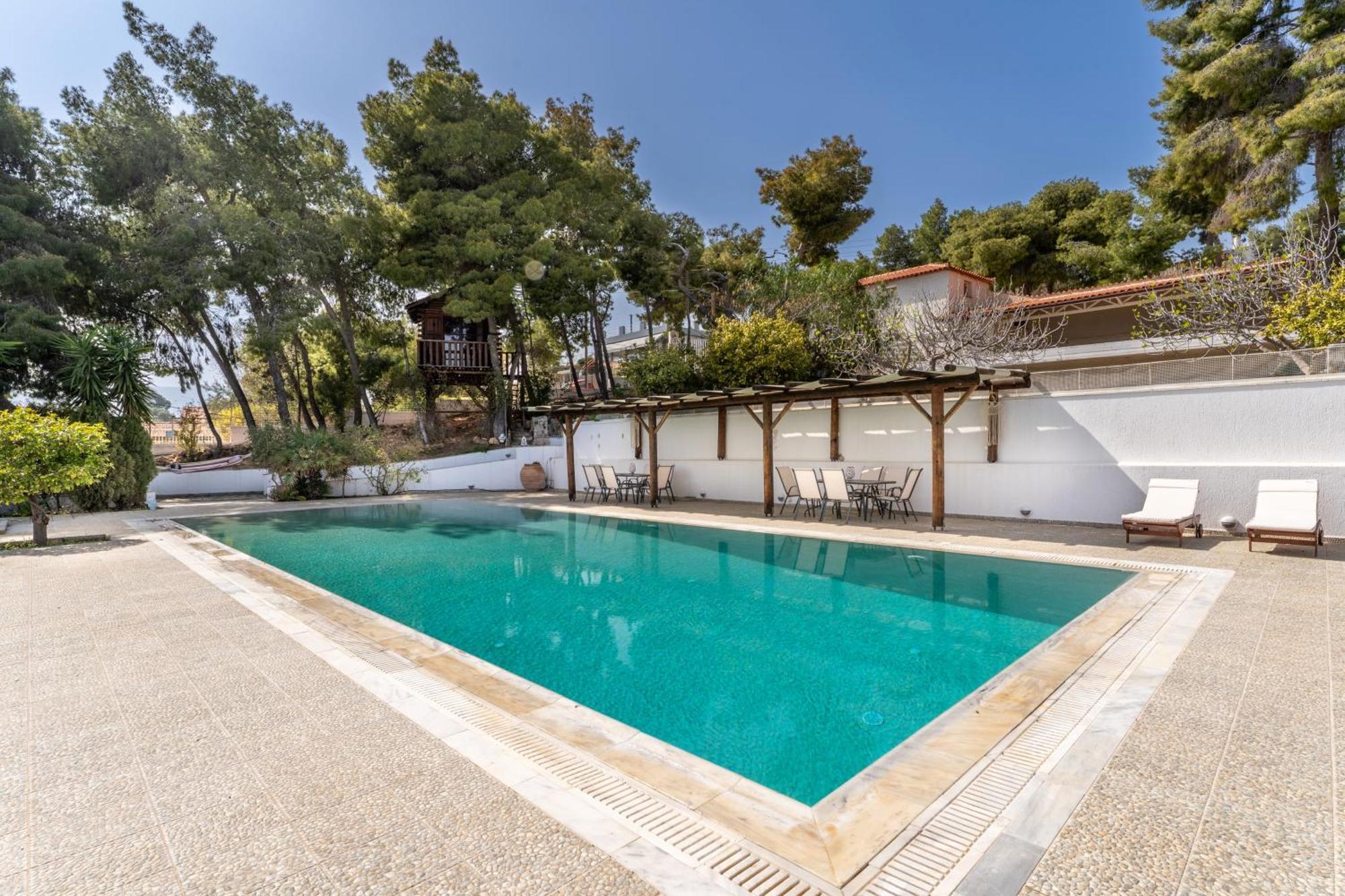 The House Of Gratitude - Poolside Retreat Villa Loutra Oraias Elenis Luaran gambar
