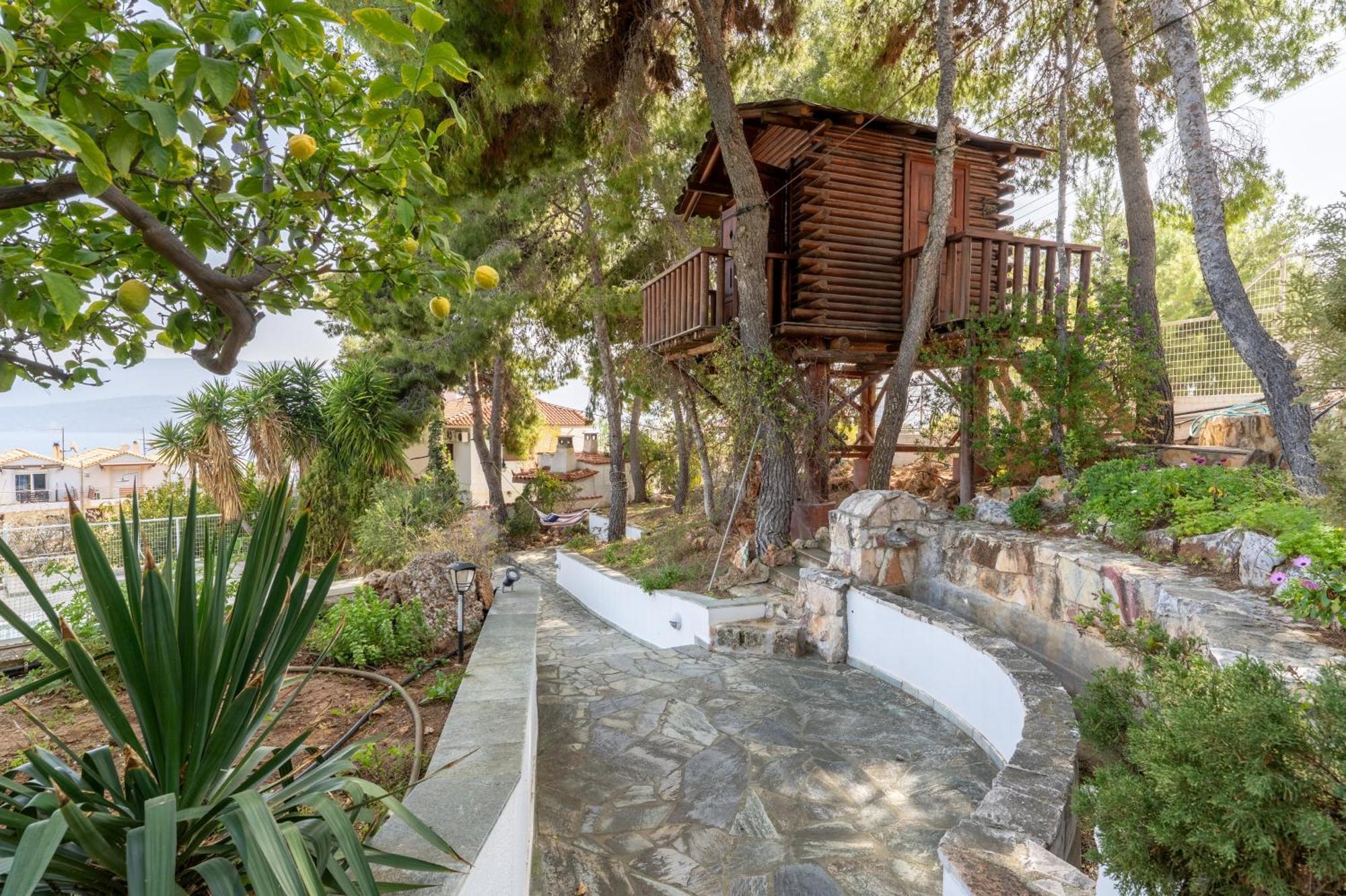 The House Of Gratitude - Poolside Retreat Villa Loutra Oraias Elenis Luaran gambar